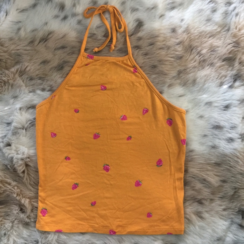 Tilly's FULL TILT strawberry Womens Halter Top